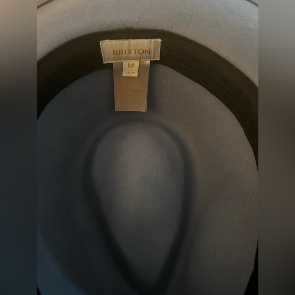 Brixton blue felt hat size M